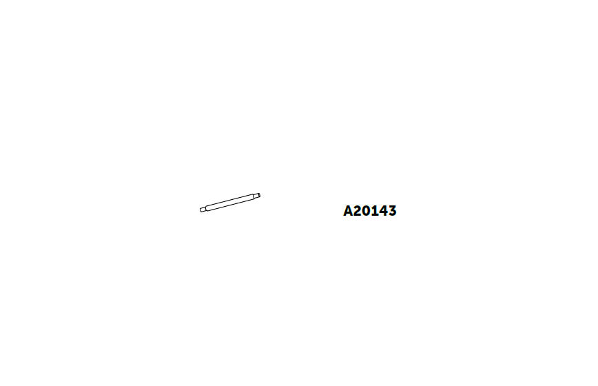 A20143  - Tubes & Arceaux Tube Ø18,LONG 0.40m avec 2 manchons  - 1  