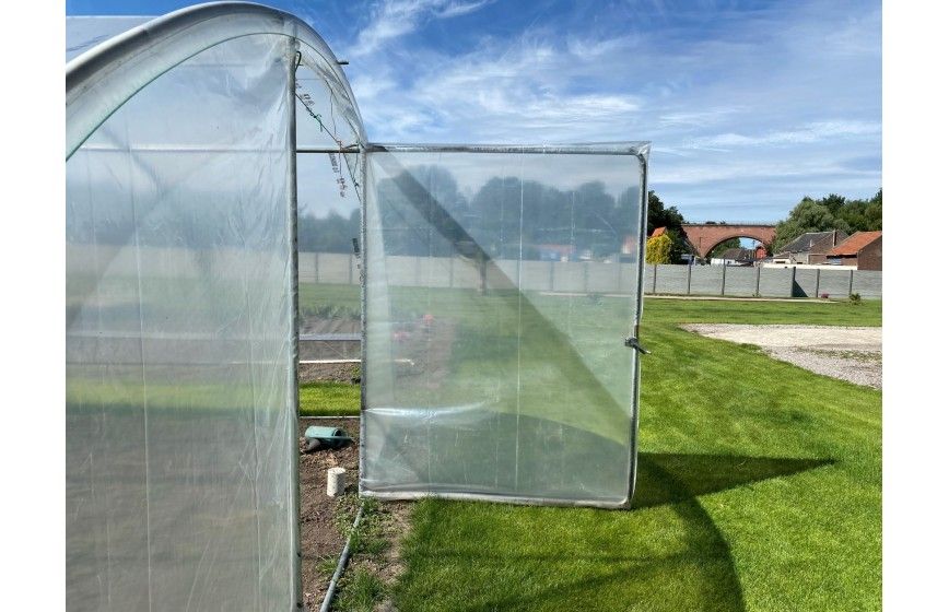 Housse de porte, largeur 1.60m pour serre Super ou Bretagne largeur 5.80m | Serres Tonneau