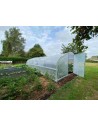Serre Tonneau - 5 -ème Saison - largeur 5m - surface 37.5 m² - aérations latérales fermées