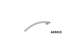 Arceau C2 cintré 2 manchons soudés longueur 2m20