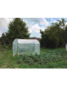Serre marque Tonneau, modèle Abri Cultures,  largeur 3m, pieds droits, 2 portes, bâche enterrée.