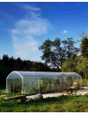 Abri-tomates pieds droits  long. 9m| Serres Tonneau