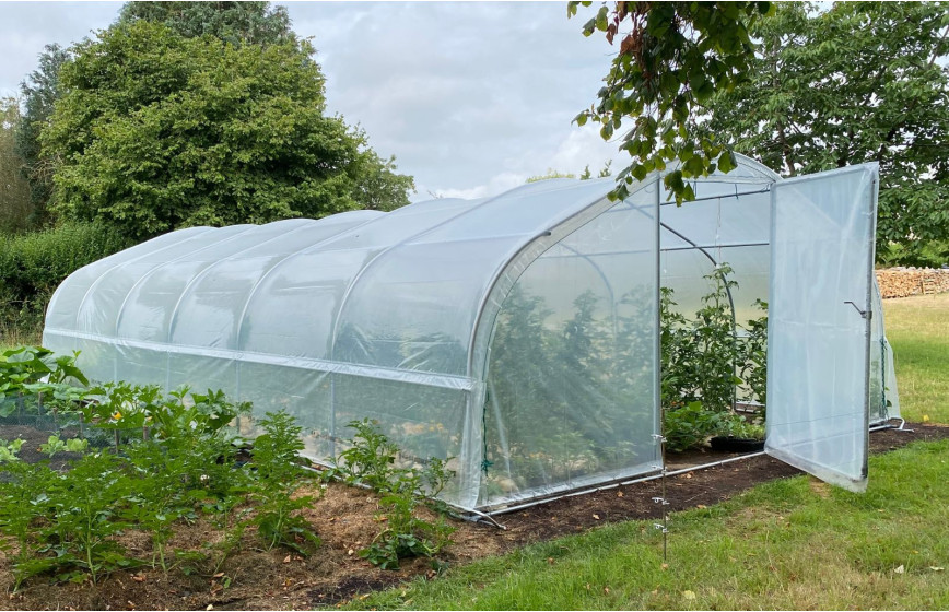 Serre maraîchère à pieds droits 5m x 7.5m|Serres Tonneau
