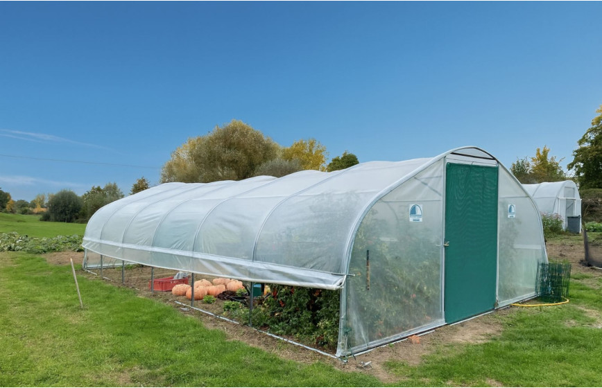 Serre maraîchère à pieds droits 5m x 12m | Serres Tonneau Serre maraîchère à pieds droits 5m x 12m | Serres Tonneau