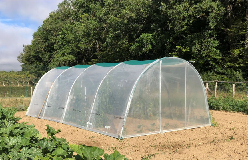 Serre de jardin 3.7m x 6m aération au faîtage|Serres Tonneau