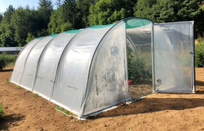 Serre de jardin 3.7m x 7.5m aération au faîtage | Serres Tonneau