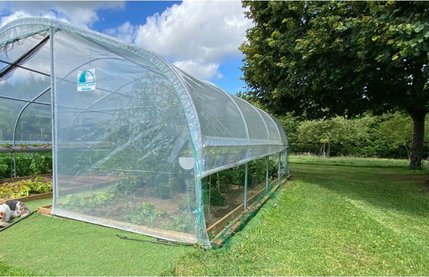 Déstockage : demi-lune droite serre 5ème Saison larg 5m | Serre Tonneau