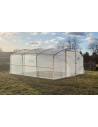 Serre tunnel de jardin 4m x 4.5m pieds droits|Serres Tonneau