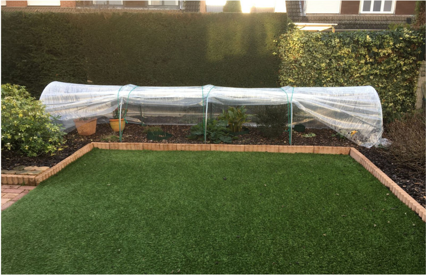 Tunnel de forçage - serre chenille 1,30m x 7,5m|Serres Tonneau