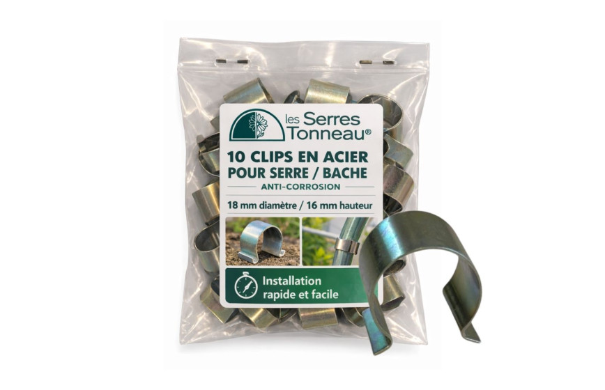 Clips en acier diamètre 18 mm | Serres Tonneau