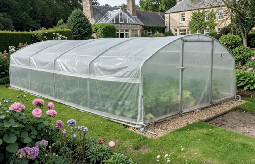 Serre de jardin moins d'1m80 de haut - longueur 6m | Les Serres Tonneau