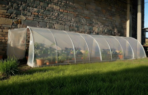 Serre adossée au mur 2m x 12m  surface 24m² | Serres Tonneau