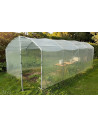 Serre tunnel 3m x 6m, pieds droits, 2 portes Serres Tonneau