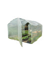 Serre tunnel 3m x 3m pieds droits, 2 portes |Serres Tonneau