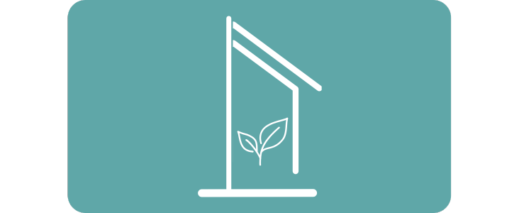 Serre en verre adossée