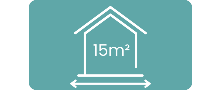 Serre en verre 15m²