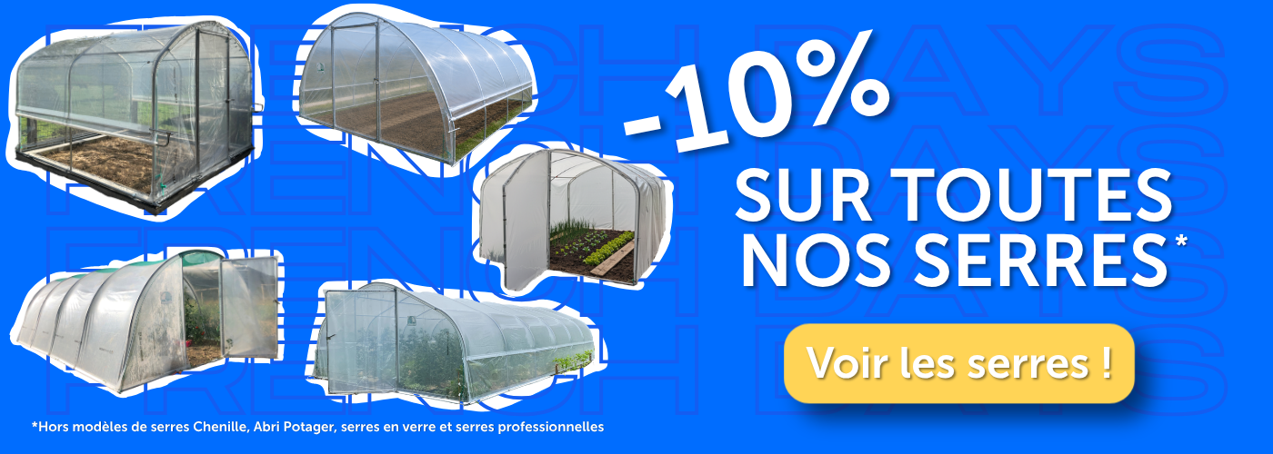 filet d'ombrage sur serre jardin convivial
