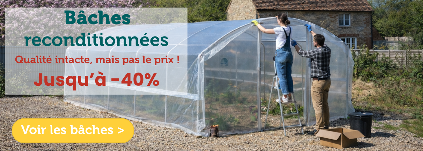 bâches d'occasion pour serre