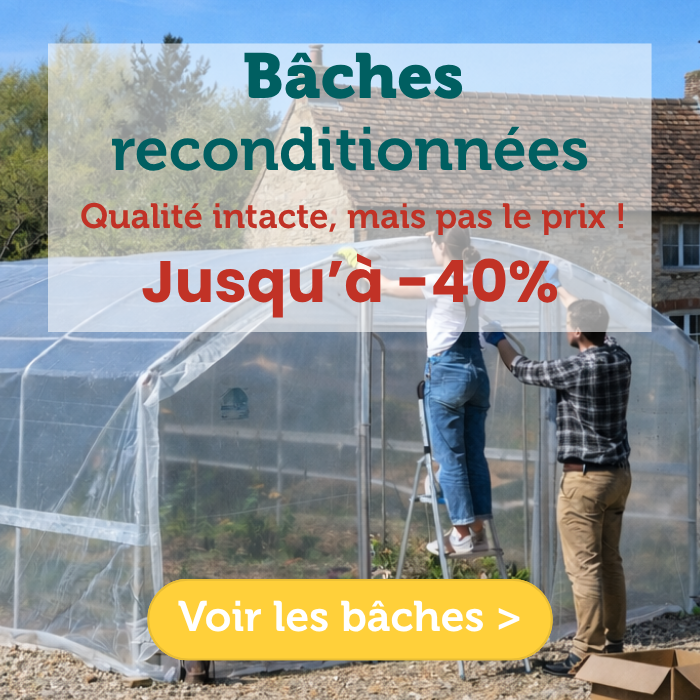 bâches d'occasion pour serre