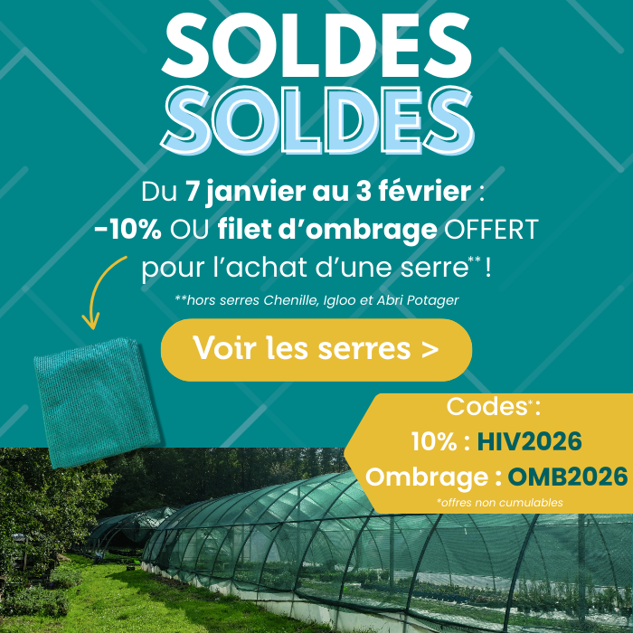soldes serre de jardin