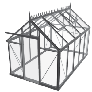 Structure serre en verre