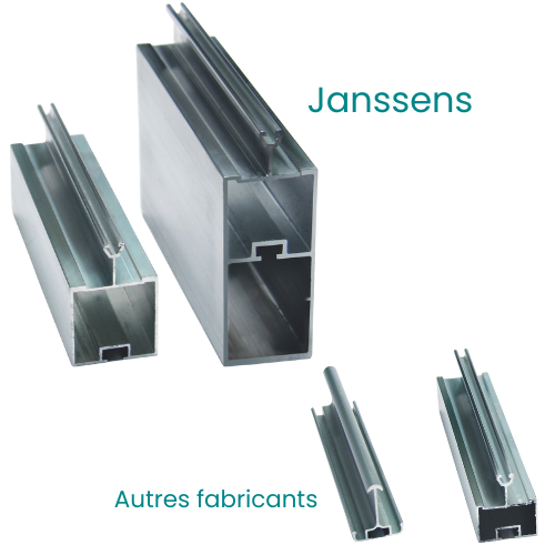 profilé tubulaire qualité serre en verre