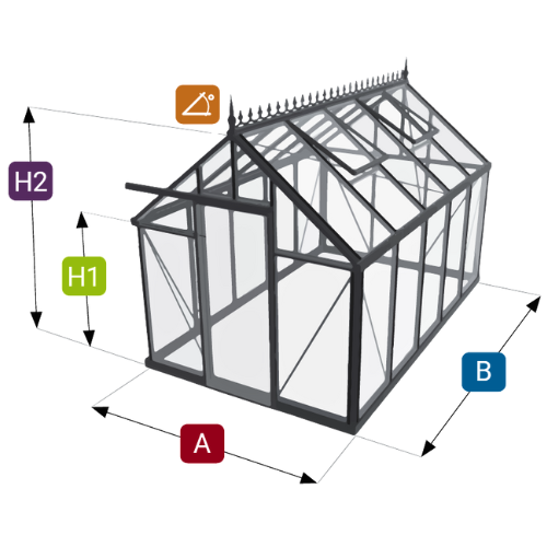 schéma serre en verre eos junior