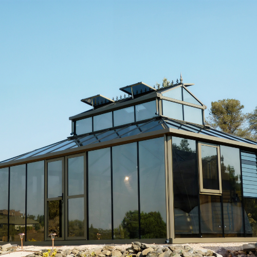 serre en verre cathédrale