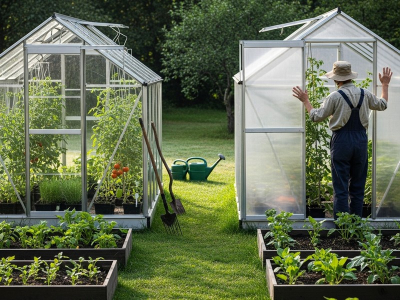 Que choisir entre une serre en verre ou en polycarbonate ?