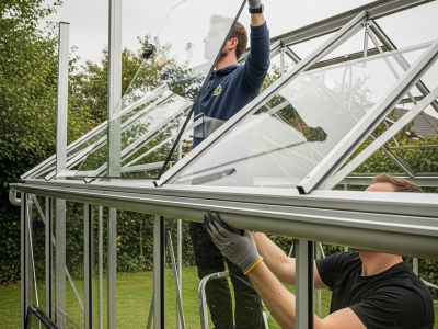 Comment monter une serre en verre ?