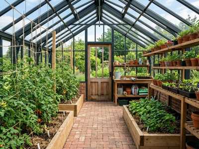 Comment aménager une serre de jardin en verre ?
